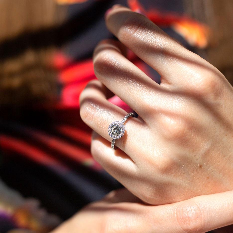 halo-vintage-diamond-engagement-ring-philamina-ij-0121-418 Rings Imperial Jewellery - Auctions, Antique, Vintage & Estate 