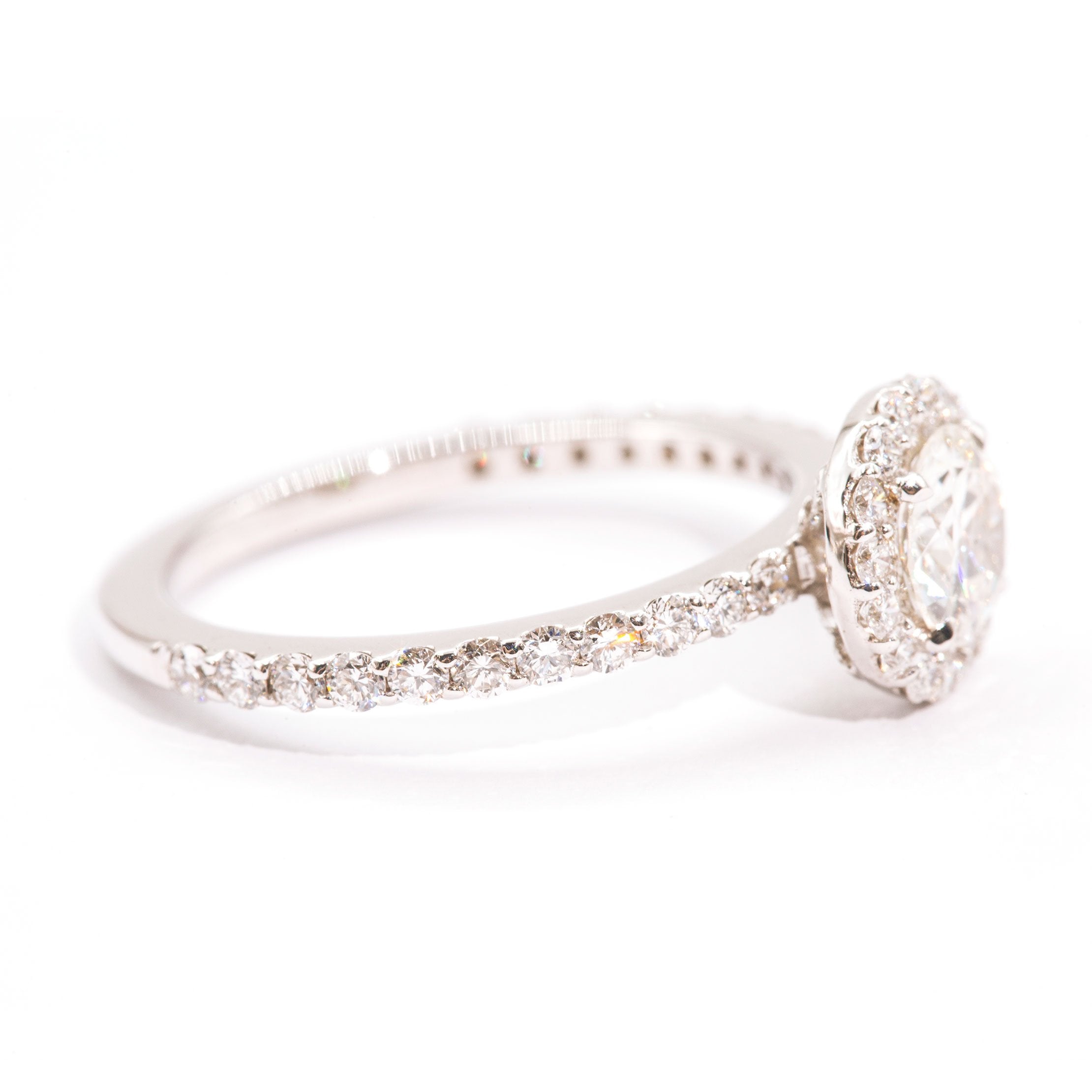 halo-vintage-diamond-engagement-ring-philamina-ij-0121-418 Rings Imperial Jewellery - Auctions, Antique, Vintage & Estate 