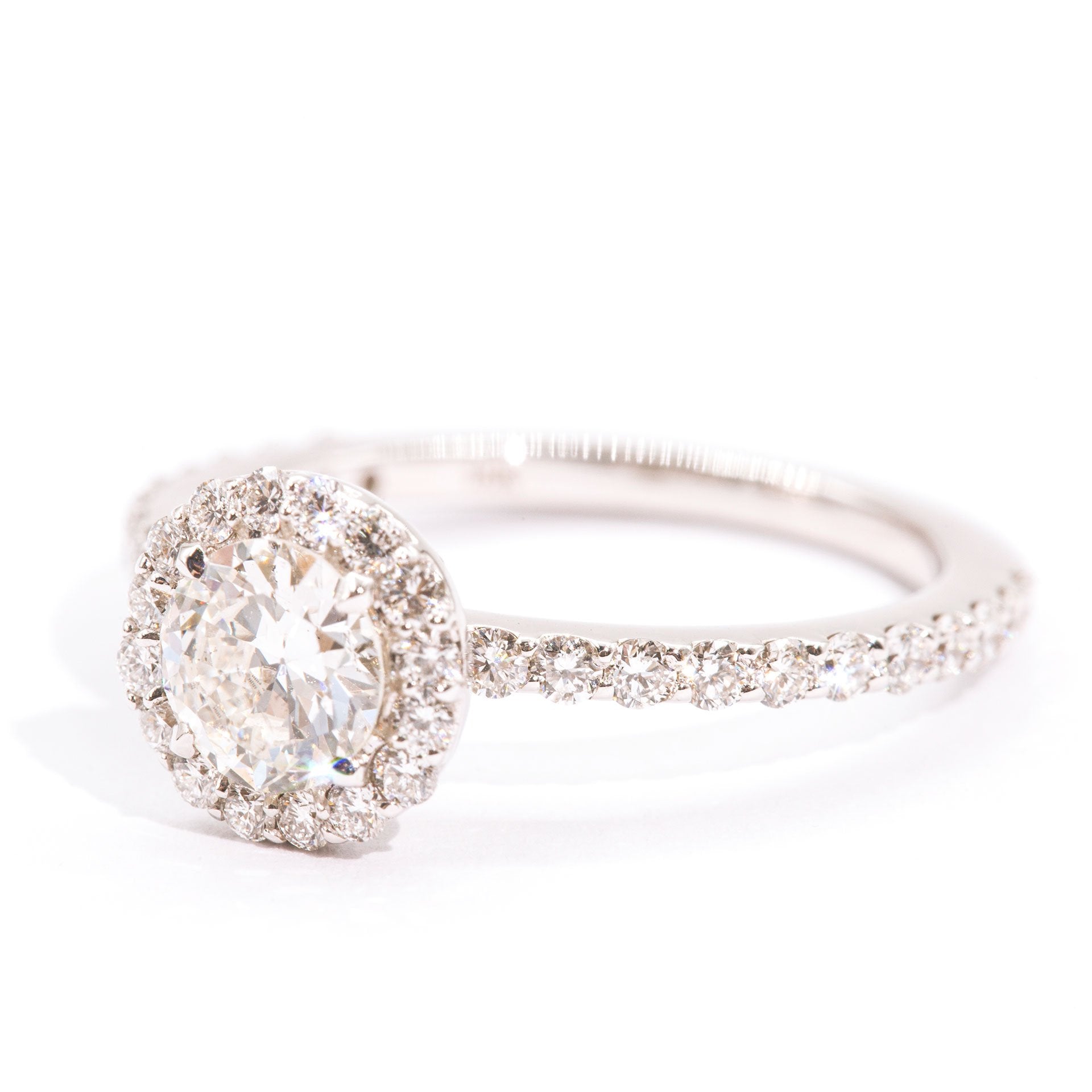halo-vintage-diamond-engagement-ring-philamina-ij-0121-418 Rings Imperial Jewellery - Auctions, Antique, Vintage & Estate 