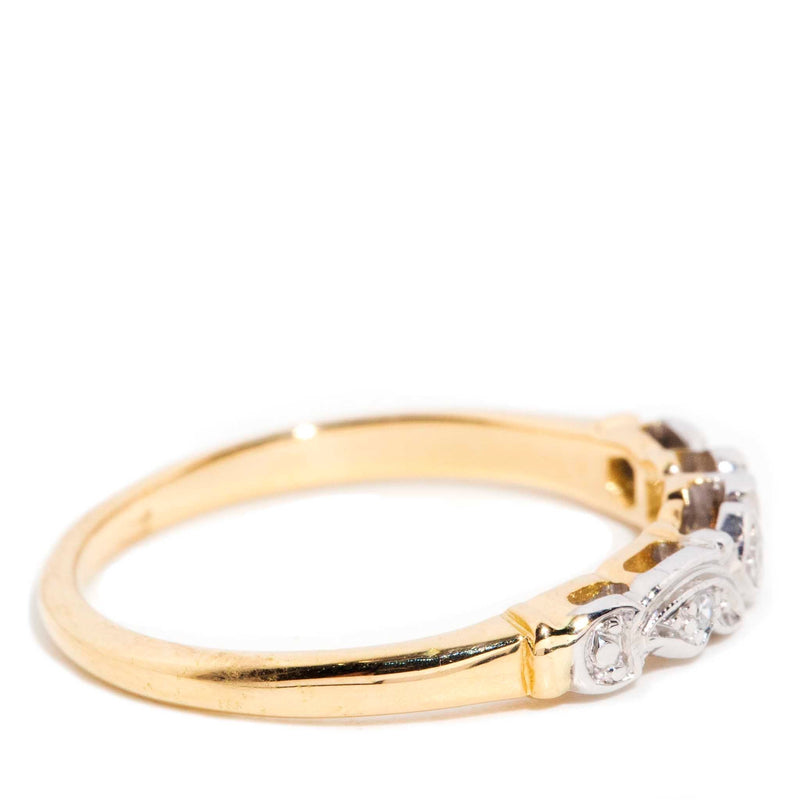 Halston 1960s Platinum & 18 Carat Gold Diamond Ring Rings Imperial Jewellery 