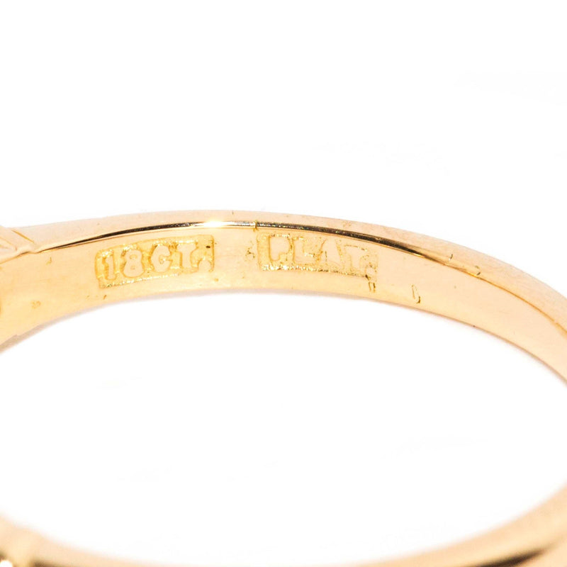 Halston 1960s Platinum & 18 Carat Gold Diamond Ring Rings Imperial Jewellery 