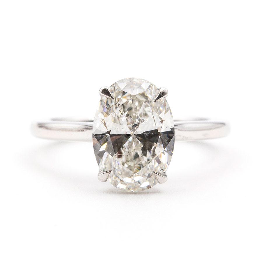 Hannah 2.60 Carat Oval Diamond Ring Ring Imperial Jewellery - Auctions, Antique, Vintage & Estate