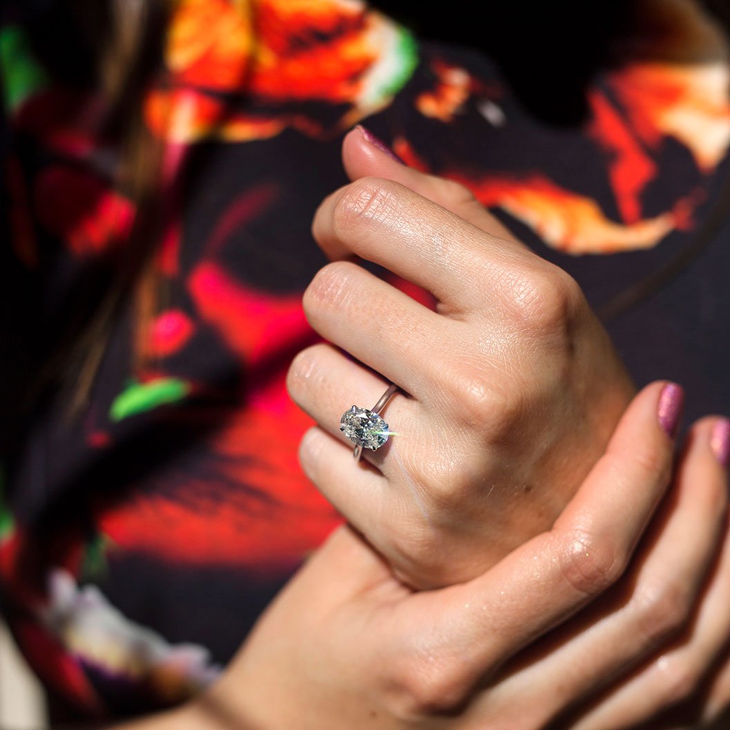 Hannah 2.60 Carat Oval Diamond Ring Ring Imperial Jewellery - Auctions, Antique, Vintage & Estate