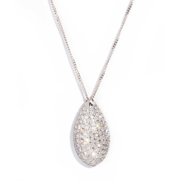 Harbin 18ct White Gold Tear Drop Diamond Cluster Pendant* GTG Pendants/Necklaces Imperial Jewellery Imperial Jewellery - Hamilton 