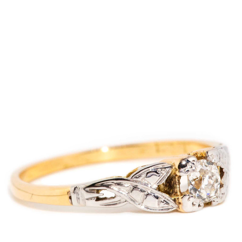 Hedda 1930s Old Cut Diamond Solitaire Ring 15ct Gold* DRAFT Rings Imperial Jewellery 