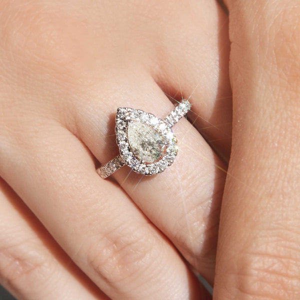 Helina 18ct Gold Diamond Halo Cluster Ring* OB Gemmo $ Rings Imperial Jewellery 