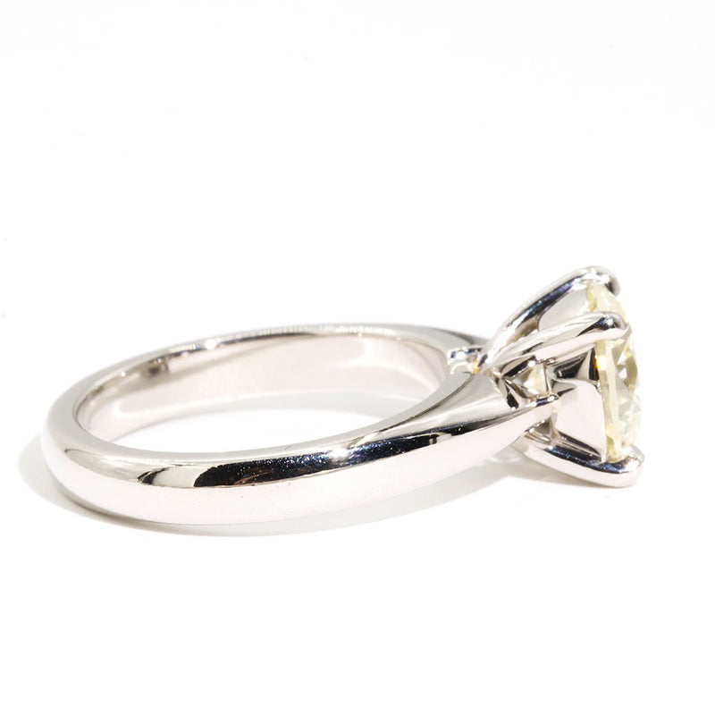 Hilton Platinum Diamond Solitaire Ring Imperial Jewellery - Auctions, Antique, Vintage & Estate 