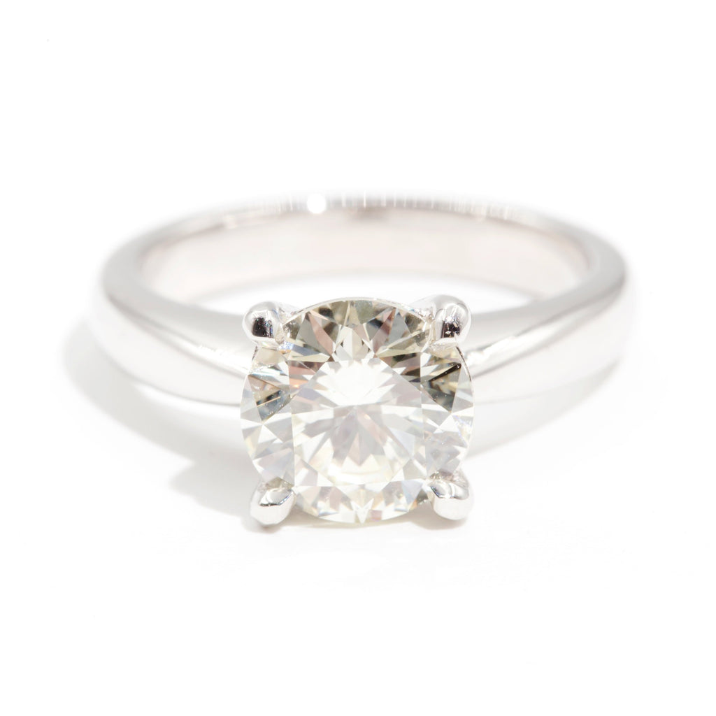 Vintage diamond shop solitaire ring
