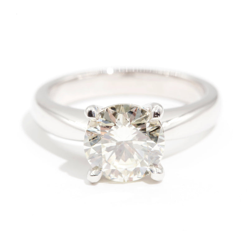 Hilton Platinum Diamond Solitaire Ring Imperial Jewellery - Auctions, Antique, Vintage & Estate 