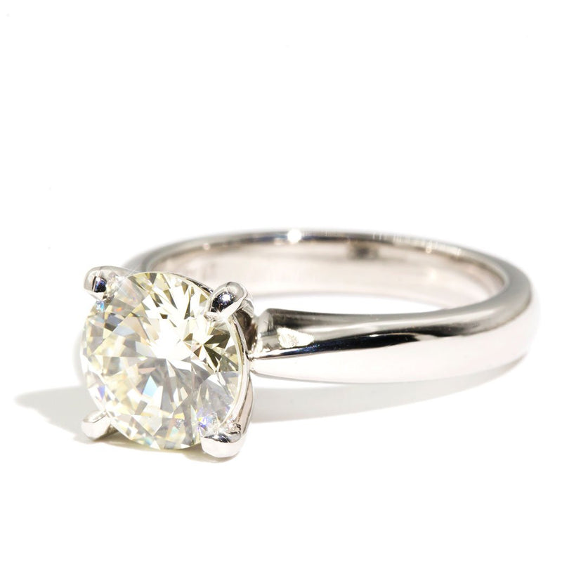 Hilton Platinum Diamond Solitaire Ring Imperial Jewellery - Auctions, Antique, Vintage & Estate 