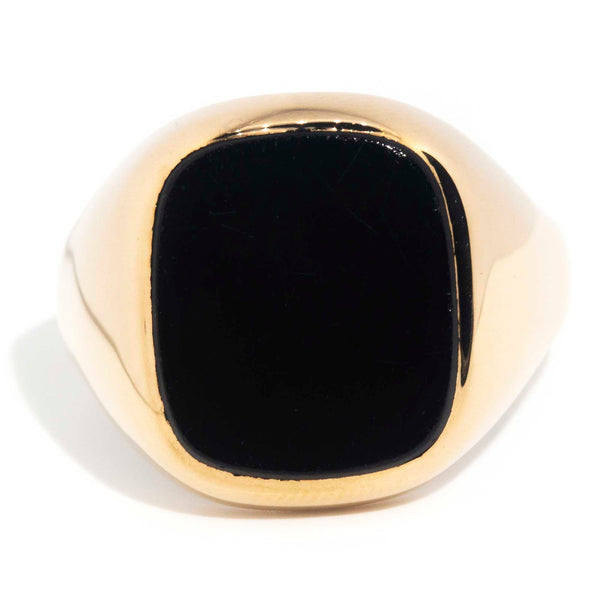 Hobbes 9ct Yellow Gold Black Onyx Signet Ring* OB Gemmo $ Rings Imperial Jewellery Imperial Jewellery - Hamilton 