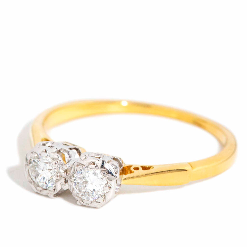 Hollis 1960's Vintage Diamond Ring 18ct Gold* DRAFT Rings Imperial Jewellery 