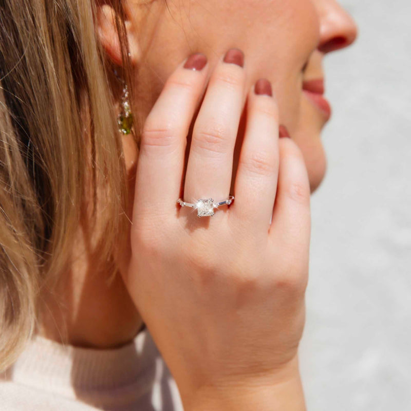 Hope 1.05ct Certified Cushion Cut Diamond Engagement Ring Rings Imperial Jewellery 