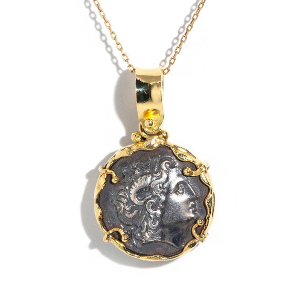 Isabelle 18ct Gold Alexander & Athena Coin Pendant & Chain Pendants/Necklaces Imperial Jewellery Imperial Jewellery - Hamilton 