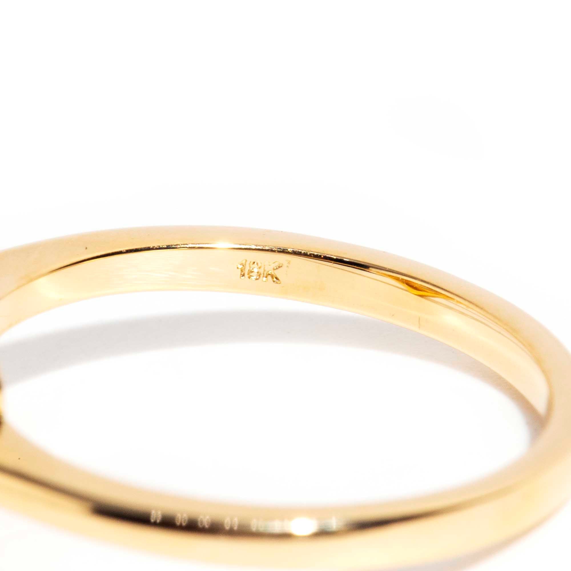 Jada Contemporary 18ct Yellow Gold Princess Diamond Hexagonal Halo Ring* OB Gemmo $ Rings Imperial Jewellery 