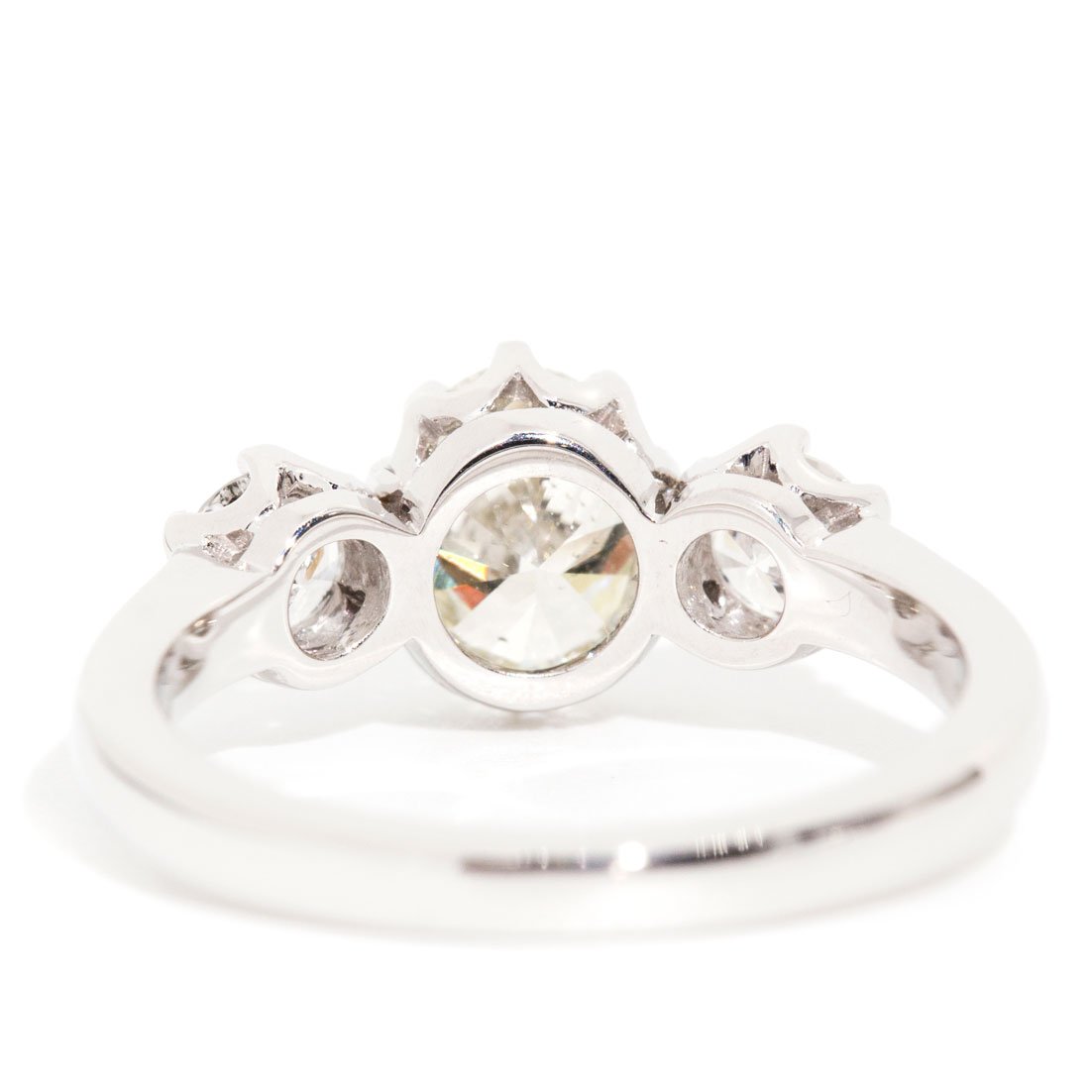 Jada GIA Certified 1.04ct Yellow Diamond Three Stone Engagement Ring Rings Imperial Jewellery