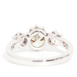 Jada GIA Certified 1.04ct Yellow Diamond Three Stone Engagement Ring Rings Imperial Jewellery