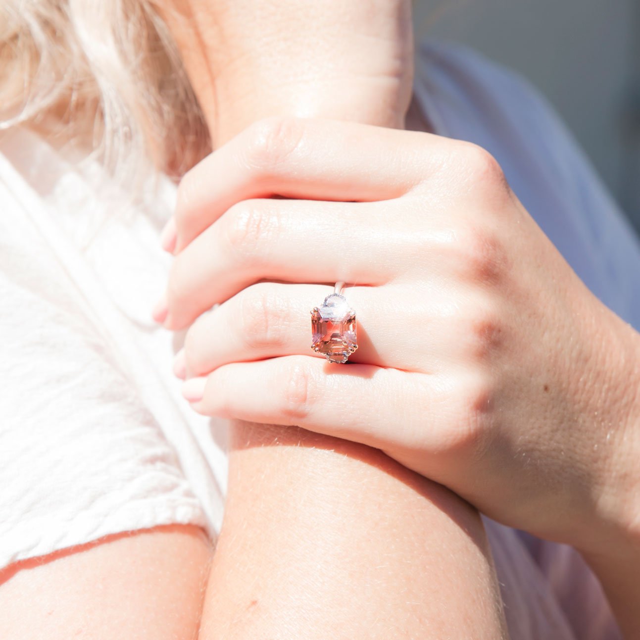 Jimena 5.93 Carat Tourmaline & Spinel Three Stone Ring in 18 Carat Gold*Size Rings Imperial Jewellery