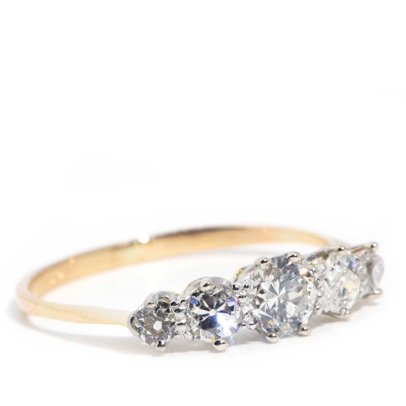 Jocelyn 18ct Gold Five Stone Vintage Diamond Ring* OB Gemmo Rings Imperial Jewellery