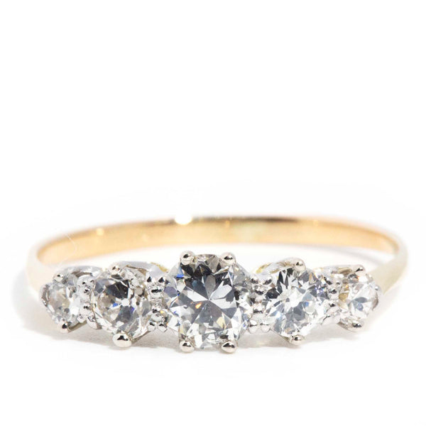 Jocelyn 18ct Gold Five Stone Vintage Diamond Ring* OB Gemmo Rings Imperial Jewellery Imperial Jewellery - Hamilton