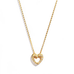 Josie 18ct Gold Diamond Heart Pendant & Chain Pendants/Necklaces Imperial Jewellery Imperial Jewellery - Hamilton 