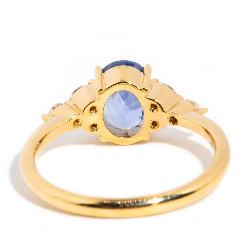 Juanita 1.53ct Sapphire & Marquise Diamond Ring 18ct Gold* DRAFT Rings Imperial Jewellery 