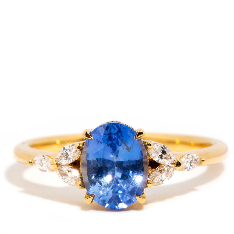 Juanita 1.53ct Sapphire & Marquise Diamond Ring 18ct Gold* DRAFT Rings Imperial Jewellery Imperial Jewellery - Toowoomba 