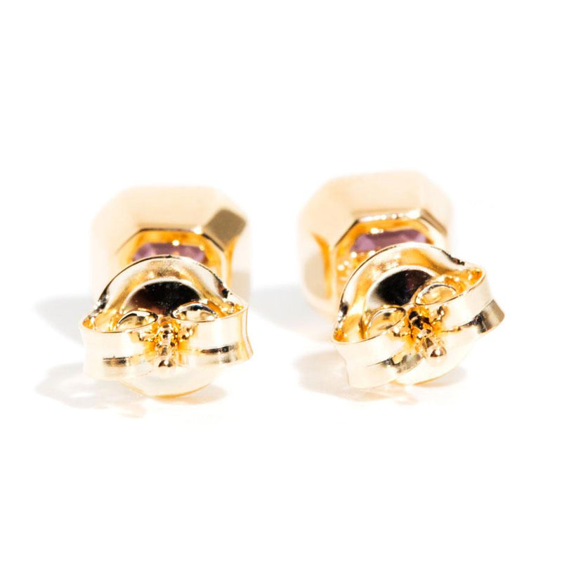 Juna Deep Pink Spinel Contemporary Stud Earrings GTG $ Earrings Imperial Jewellery 