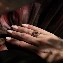 Kamina Pink Spinel and Diamond Ring Ring Imperial Jewellery - Auctions, Antique, Vintage & Estate 