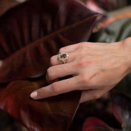 Kamina Pink Spinel and Diamond Ring Ring Imperial Jewellery - Auctions, Antique, Vintage & Estate 