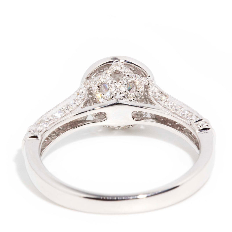 Karina 1.20 Carat Diamond Halo Ring 18ct White Gold* DRAFT Rings Imperial Jewellery 