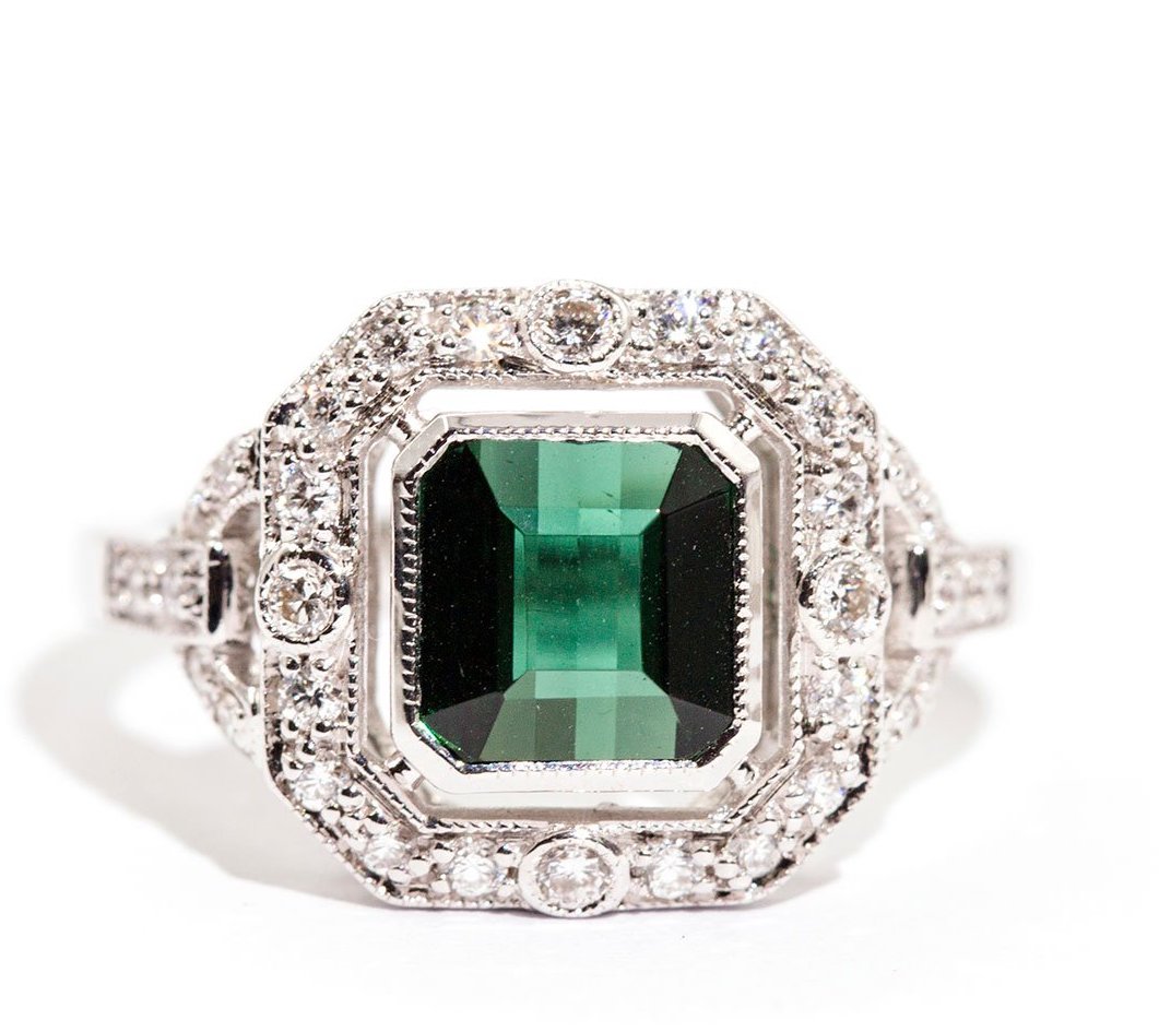 Katalina Tourmaline & Diamond Ring Rings Imperial Jewellery 