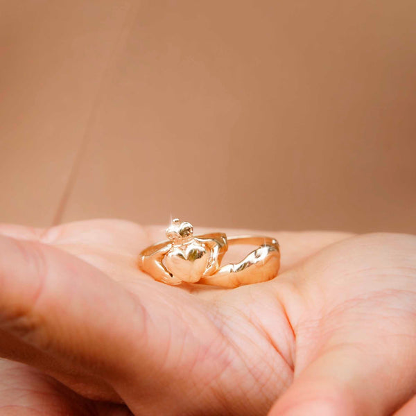 Kelly 9ct Yellow Gold Irish Claddagh Ring Rings Imperial Jewellery 