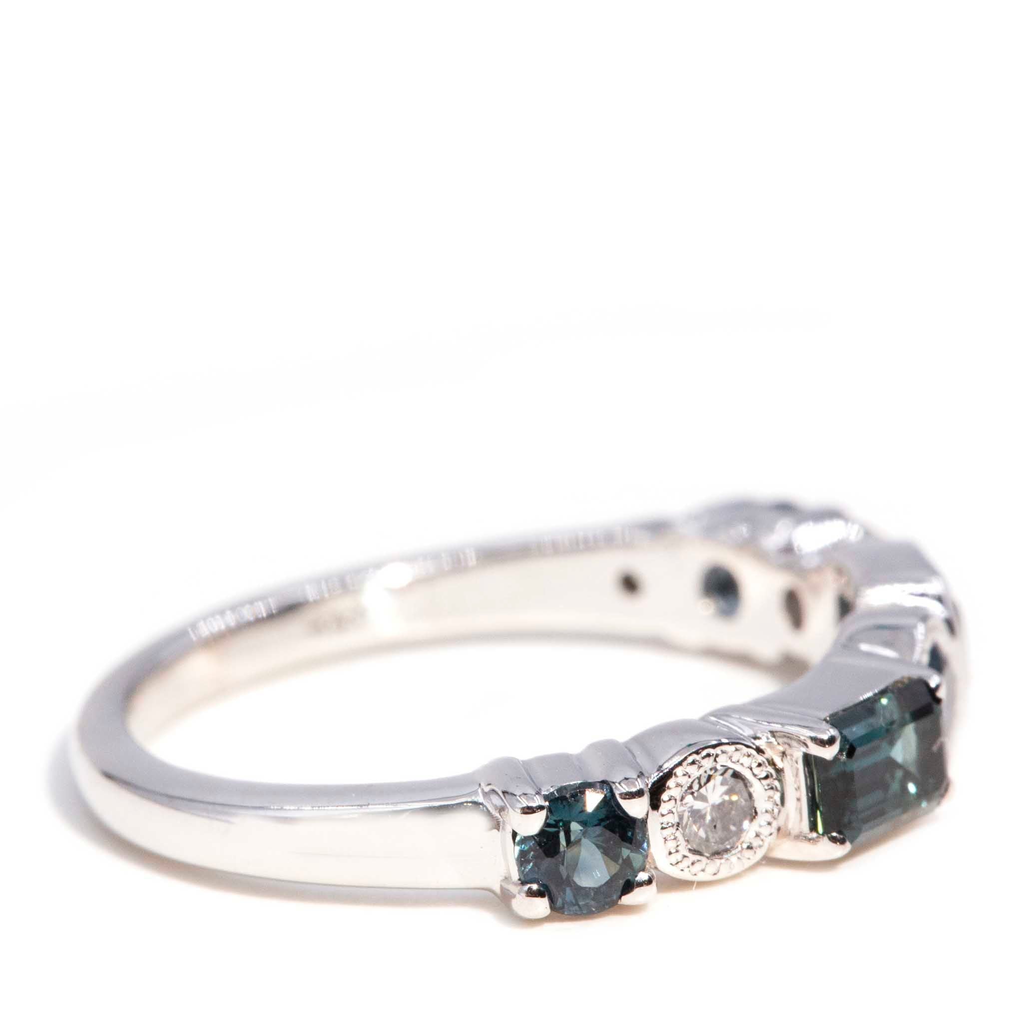 Ki 1.11 Carat Teal & Blue Sapphire & Diamond 18ct Ring* DRAFT Rings Imperial Jewellery 