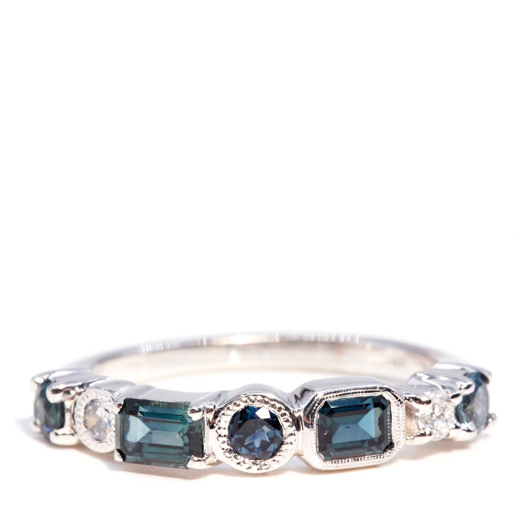 Ki 1.11 Carat Teal & Blue Sapphire & Diamond 18ct Ring* DRAFT Rings Imperial Jewellery Imperial Jewellery - Hamilton 