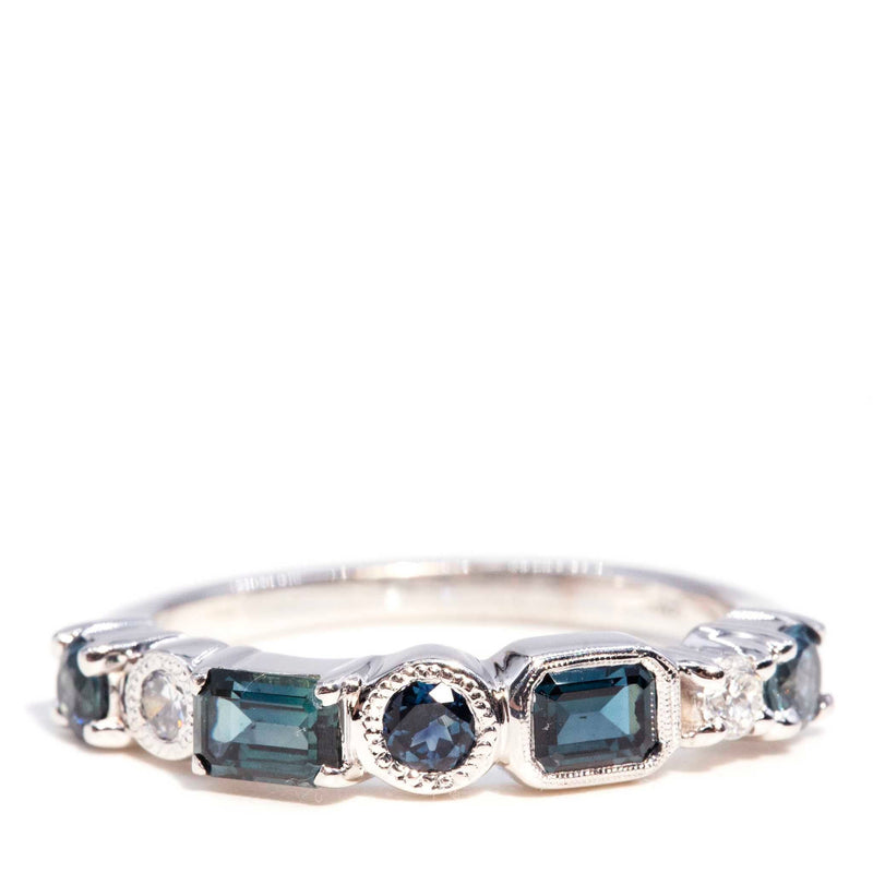 Ki 1.11 Carat Teal & Blue Sapphire & Diamond 18ct Ring* DRAFT Rings Imperial Jewellery Imperial Jewellery - Hamilton 