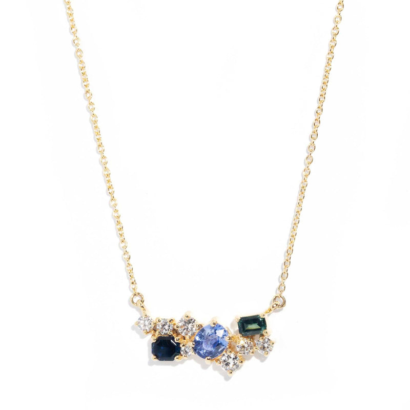 Kymmy 18ct Ceylon & Australian Sapphire & Diamond Necklet* GTG Pendants/Necklaces Imperial Jewellery Imperial Jewellery - Hamilton 