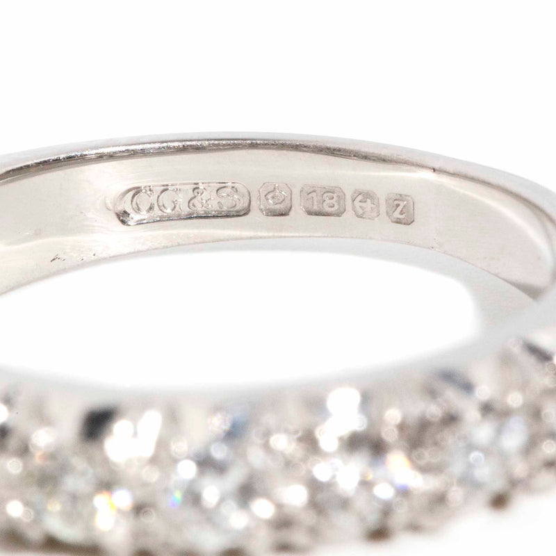 Lacie 1974 0.54 Carat Diamond Eternity Ring 18ct White Gold* DRAFT Rings Imperial Jewellery 