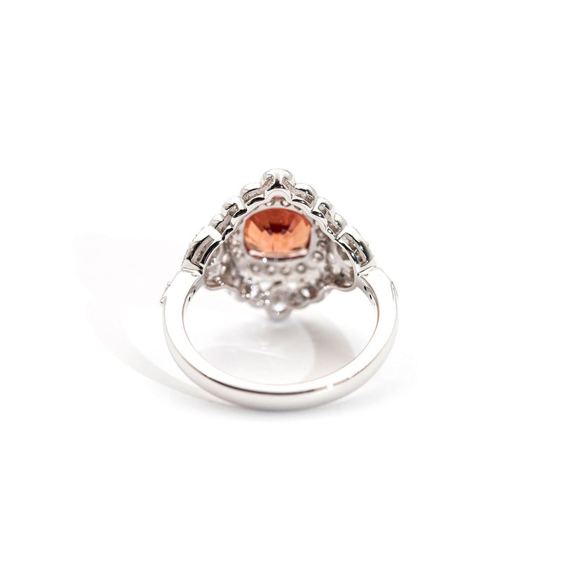 Leia Sunset Spinel and Diamond Ring Ring Imperial Jewellery - Auctions, Antique, Vintage & Estate 