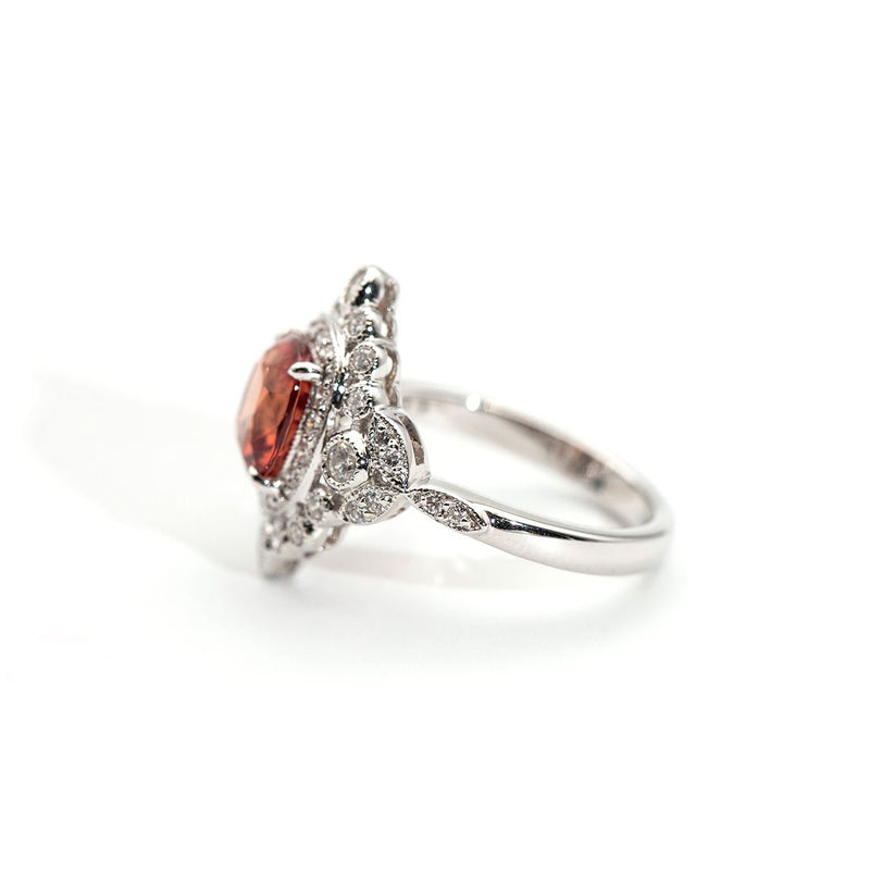 Leia Sunset Spinel and Diamond Ring Ring Imperial Jewellery - Auctions, Antique, Vintage & Estate 