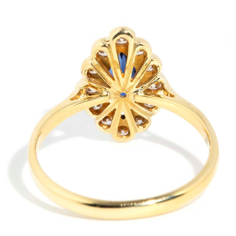 Lena Diamond & Sapphire 18ct Yellow Gold Ring WIP Rings Imperial Jewellery 