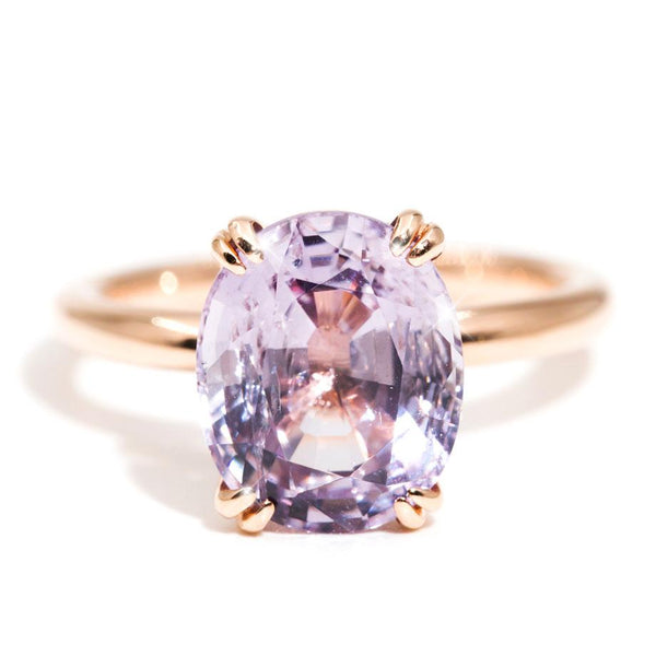 Leona 18 Carat Rose Gold Purple Spinel Solitaire Ring Rings Imperial Jewellery Imperial Jewellery - Hamilton