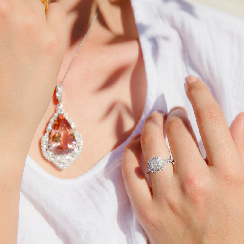 Cushion cut engagement rings on sale no halo