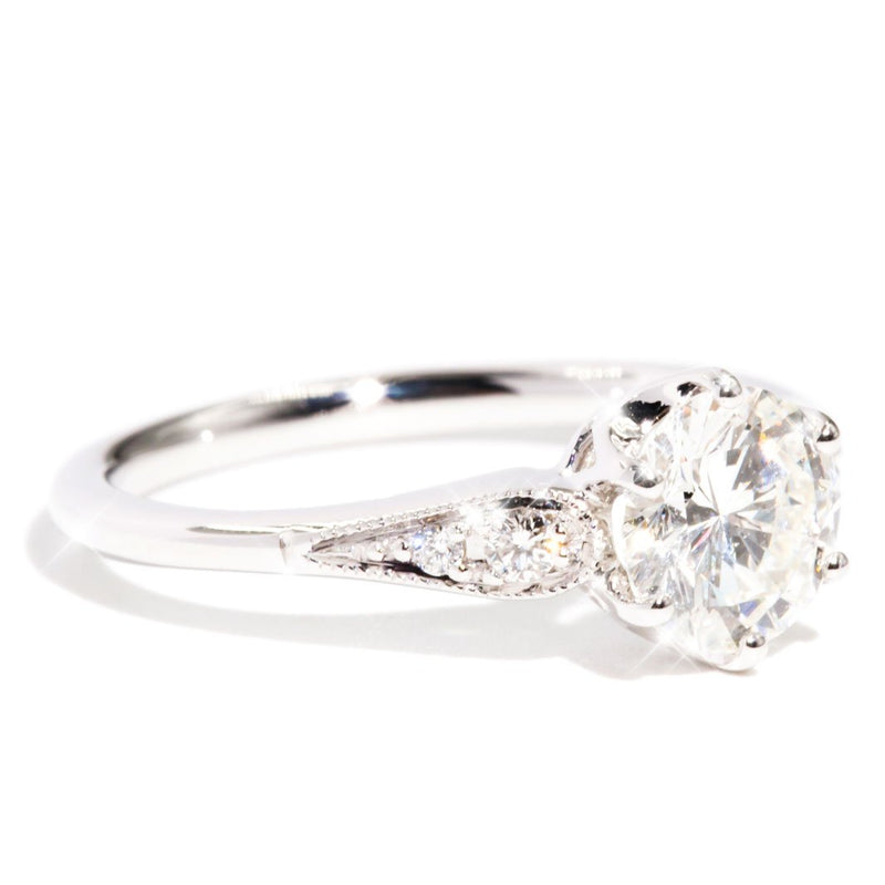 Lorelei 18 Carat White Gold Diamond Engagement Ring Rings Imperial Jewellery 