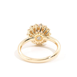 Lucas Diamond Halo Vintage Engagement Ring Rings Imperial Jewellery - Auctions, Antique, Vintage & Estate 