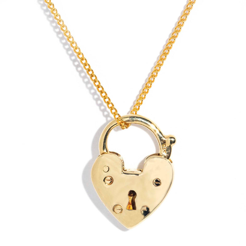 Lucille 9ct Gold Heart Shaped Lock Pendant* LB OB $ Pendants/Necklaces Tiffany & Co. 