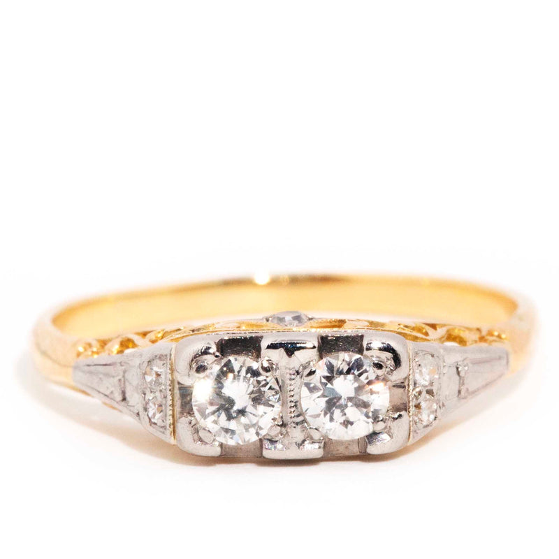 Emma: Antique Inspired European Cut Diamond, Rose Gold | Ken & Dana