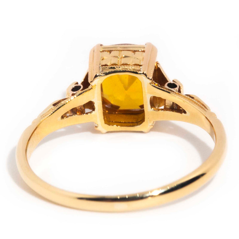 925 Silver Ring Oval Yellow Zircon Stone Rings Womens Men's Wedding  Jewellery | eBay