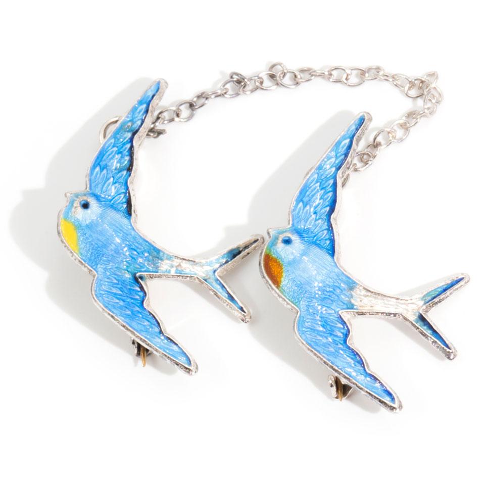 Vintage bluebird best sale brooch