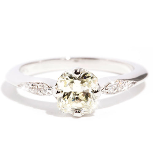 Magdalena 0.90ct Certified Diamond Ring 18K White Gold